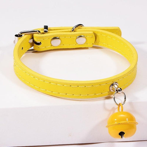 Stylish Pet Bell Collar With Colorful Traction For Cats And Dogs