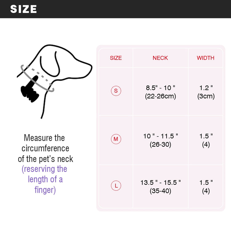 Soft Padded Dog Collar Thick Wide Pet Dog Collars