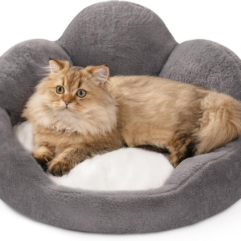 MEWOOFUN Cat Bed And Small Dog Bed, Fluffy Dog Bed Washable Cat Couch