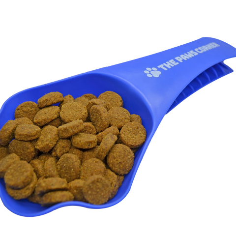 2in1 Paw-shaped Durable and Sturdy Pet Food Scoop/Clip (1 cup)