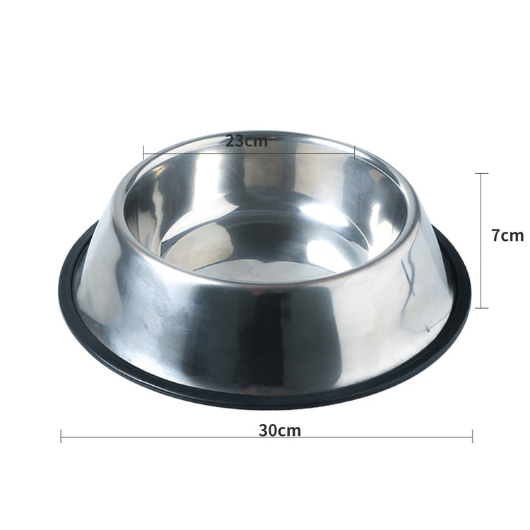 PaWz Pet Bowl Stainless Steel Non Tip Slip Dog Cat Puppy Water Food