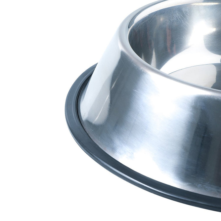 PaWz Pet Bowl Stainless Steel Non Tip Slip Dog Cat Puppy Water Food