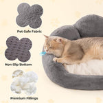 MEWOOFUN Cat Bed And Small Dog Bed, Fluffy Dog Bed Washable Cat Couch