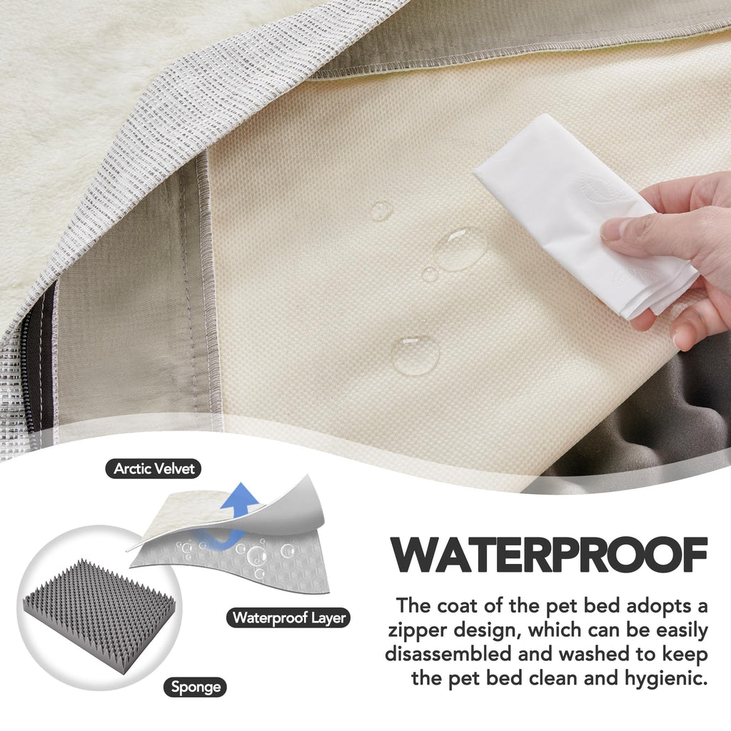 Orthopedic Dog Bed with Washable Cover, Non-Slip