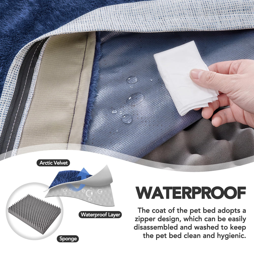 Orthopedic Dog Bed with Washable Cover, Non-Slip