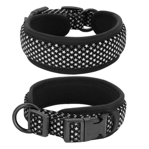Soft Padded Dog Collar Thick Wide Pet Dog Collars