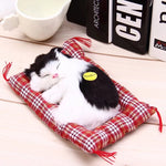 Sleeping Cat Craft Toy with Sound