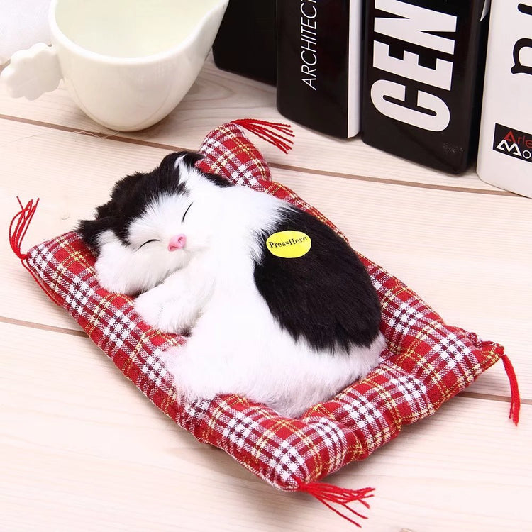 Sleeping Cat Craft Toy with Sound