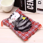 Sleeping Cat Craft Toy with Sound
